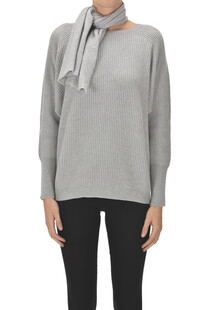 Ribbed cashmere knit pullover Bruno Manetti
