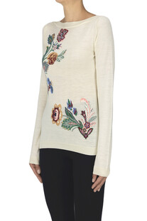 Pullover con ricami floreali Etro