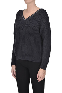 Woven knit pullover Fabiana Filippi