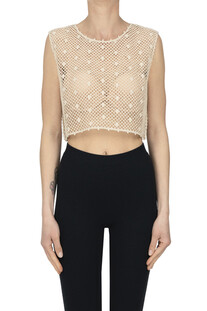 Top cropped in crochet Kristina Ti