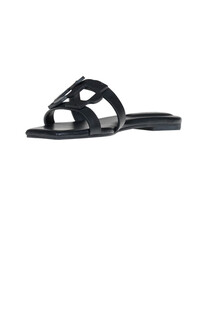 Monogram leather slides Simkahi