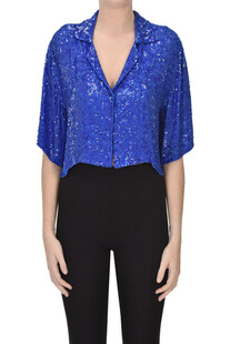 Sequined cropped jacket P.A.R.O.S.H.