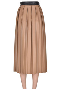 Pleated eco-leather skirt Nenette