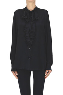 Camicia in crepè con ruches Aspesi