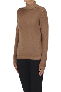 Snow dye turtleneck pullover Base Milano