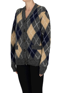 Checked print cardigan Aspesi