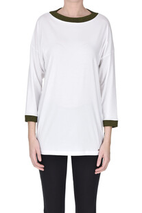 Contrasting trims t-shirt Fay