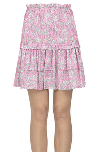Flower print mini skirt The New Society