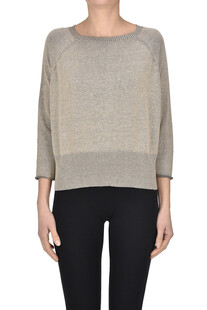 Pullover cropped a scatoletta Base Milano