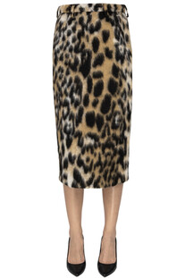 Gonna a tubino animalier N°21