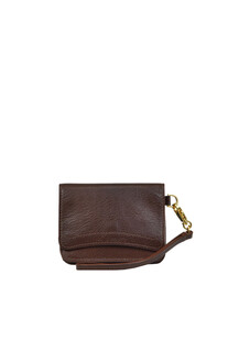 Grainy leather mini wallet IL BISONTE