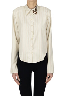 Cropped pinstriped shirt HAVEONE