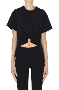 T-shirt cropped Rabanne
