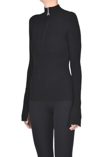 Pullover con zip frontale Patrizia Pepe