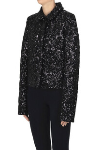Giacca cropped con paillettes N°21