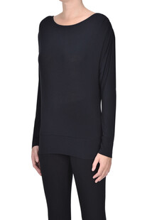 T-shirt con scollatura a barchetta Nenette