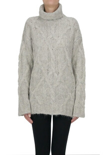 Chunky knit turtleneck pullover Seafarer