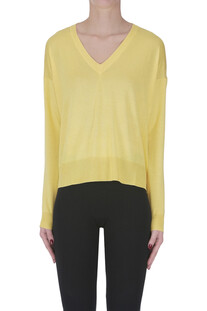 Silk and cashmere boxy pullover Aragona