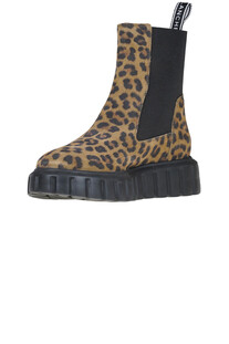 Chelsea Grenelle animal print ankle boots Voile Blanche