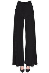 Wide leg velvet trousers D.Exterior