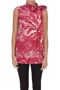 Printed cotton top RED Valentino