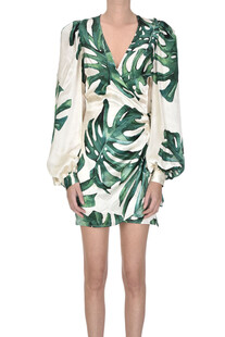 Jungle print wrap dress Raquel Diniz