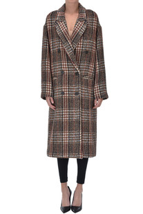 Checked print double-breasted coat 1961 Milano
