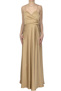 Abito lungo in satin Nenette