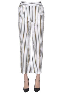 Striped cotton trousers Alpha Studio