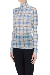 Top in tulle stampa logo JW Anderson