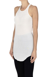 Tank top lungo a costine Rick Owens