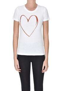 Glittered heart t-shirt. Filbec