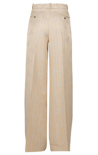 Pinstriped jacquard fabric trousers Kiltie