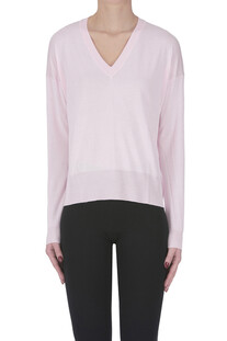 Silk and cashmere boxy pullover Aragona