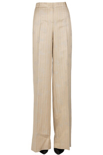Pinstriped jacquard fabric trousers Kiltie