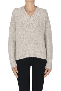 Silk-blend boxy pullover Scaglione