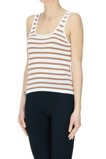 Tank top in maglia a righe Be You
