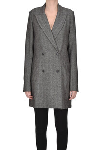 Lightweight herringbone coat Alessia Santi