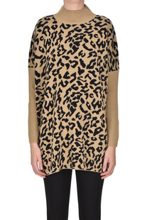 Oversized animal print pullover Snobby Sheep