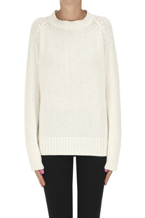 Rounded neckline cashmere pullover Clouds