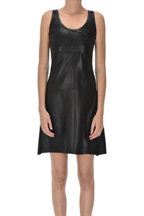 Leather dress Helmut Lang