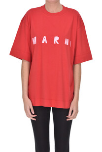 T-shirt con logo frontale Marni