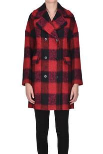 Checked print coat RED Valentino