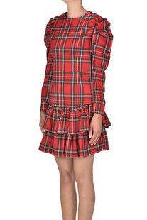 Abito stampa tartan Bucle