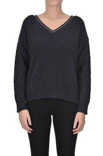 Woven knit pullover Fabiana Filippi