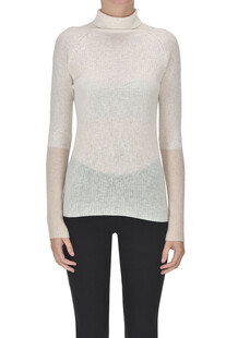 Pullover dolcevita a costine Dondup