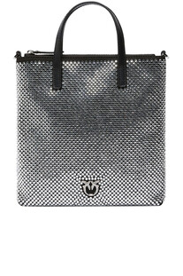Borsa Mini Shopper con strass Pinko