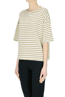 T-shirt boxy a righe Aragona