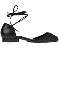 Draped nappa ballerinas Lemaire