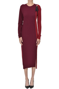 Two-coloured knitted dress Twinset Milano